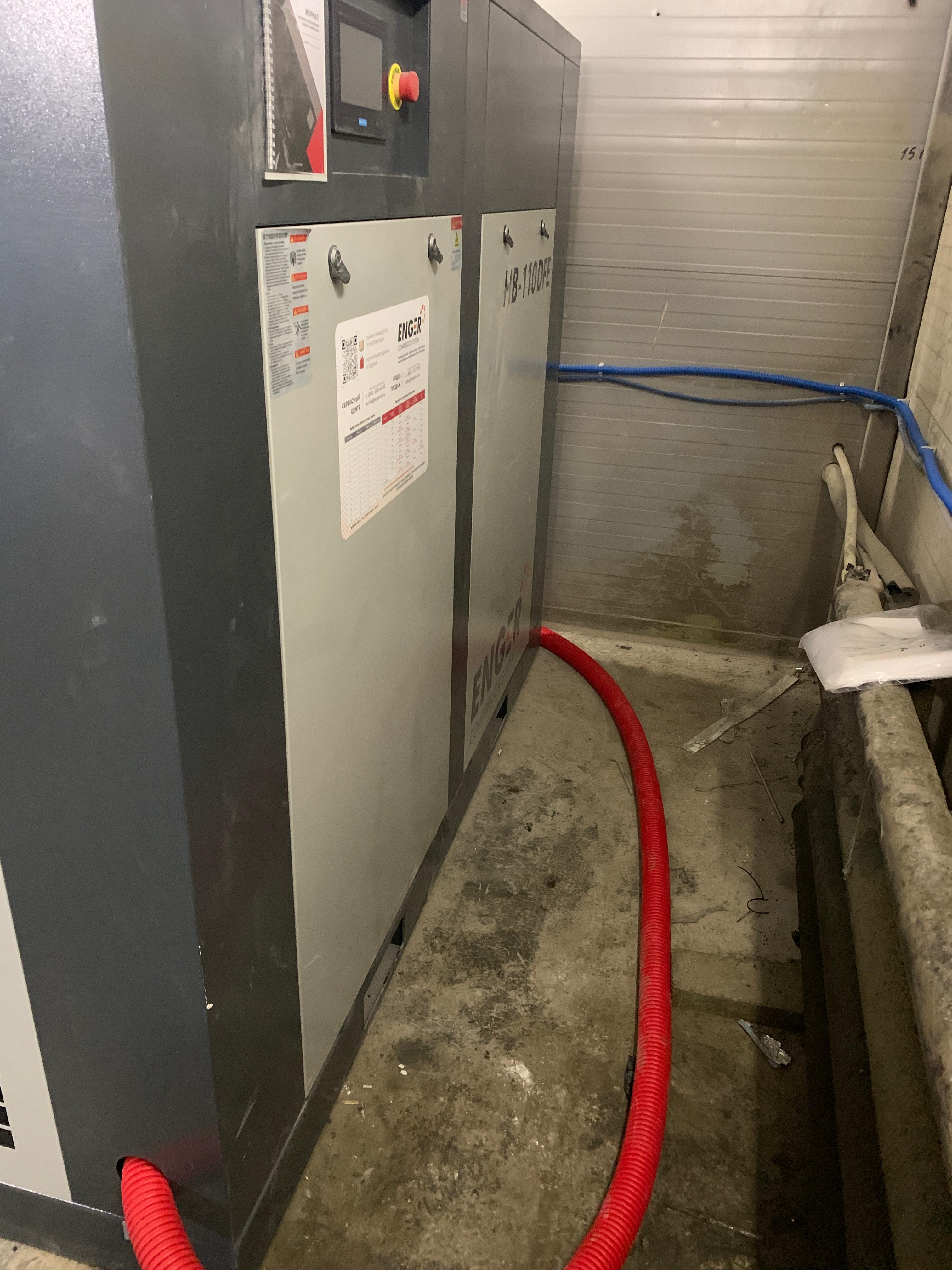 Винтовой компрессор Enger HB-110DFE 10 для ООО "БРОЗЭКС"