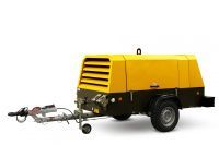 Винтовой компрессор Atmos PDK 33-7 (на шасси, рег. высота, с тормозами)