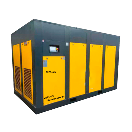 Винтовой компрессор ZUV – 220 8 бар прямой привод IP 54 D